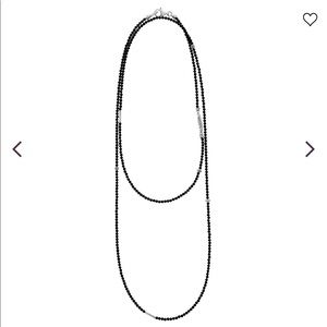 Lagos Onyx Beaded Necklace - Black onyx beads with sterling silver details